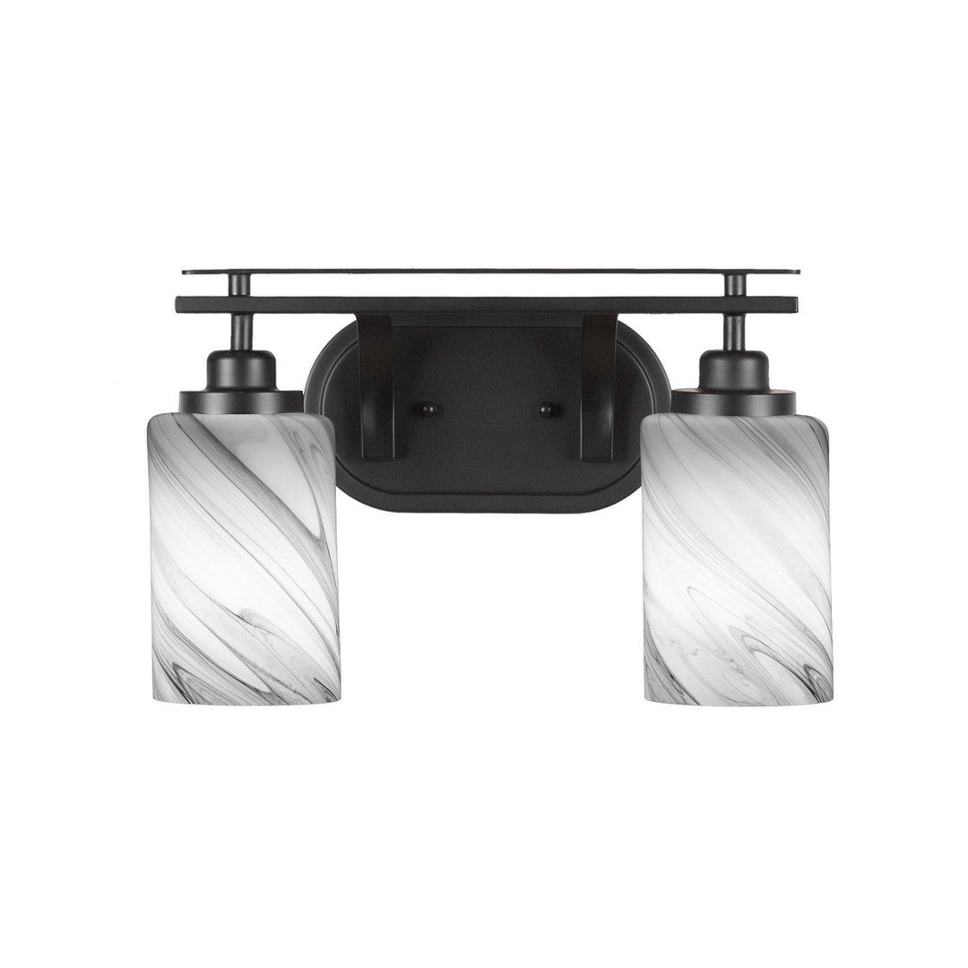 Toltec Odyssey 2612-mb-3009 Bath Vanity Light 15 in. wide - Matte Black