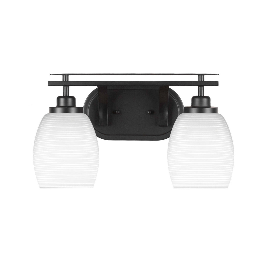 Toltec Odyssey 2612-mb-4021 Bath Vanity Light 16 in. wide - Matte Black