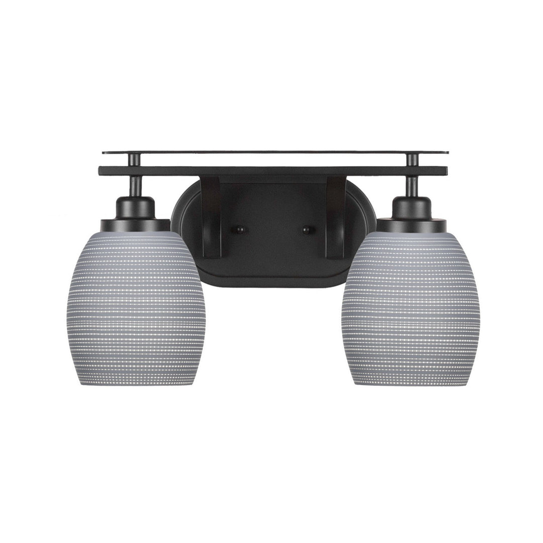 Toltec Odyssey 2612-mb-4022 Bath Vanity Light 16 in. wide - Matte Black