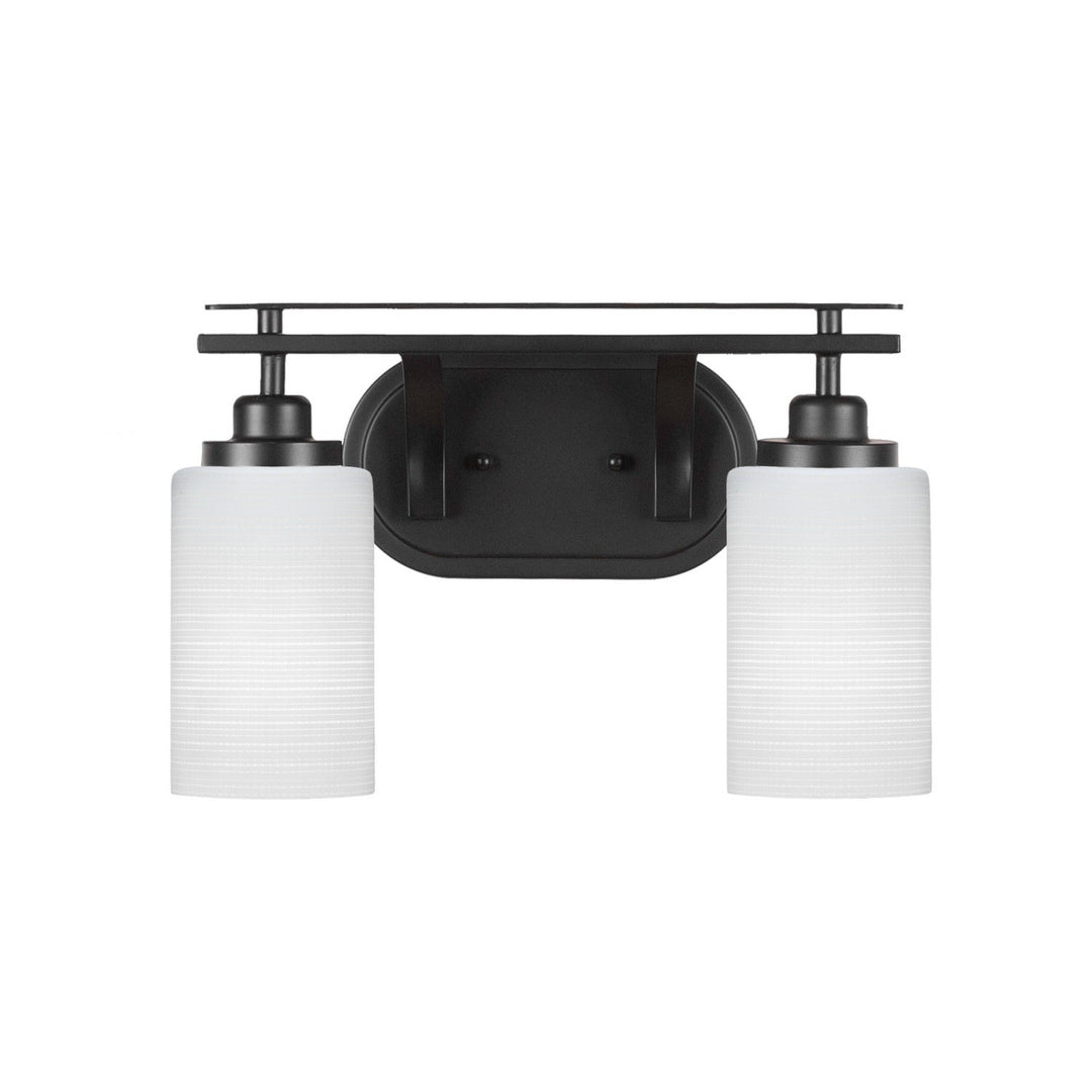 Toltec Odyssey 2612-mb-4061 Bath Vanity Light 15 in. wide - Matte Black