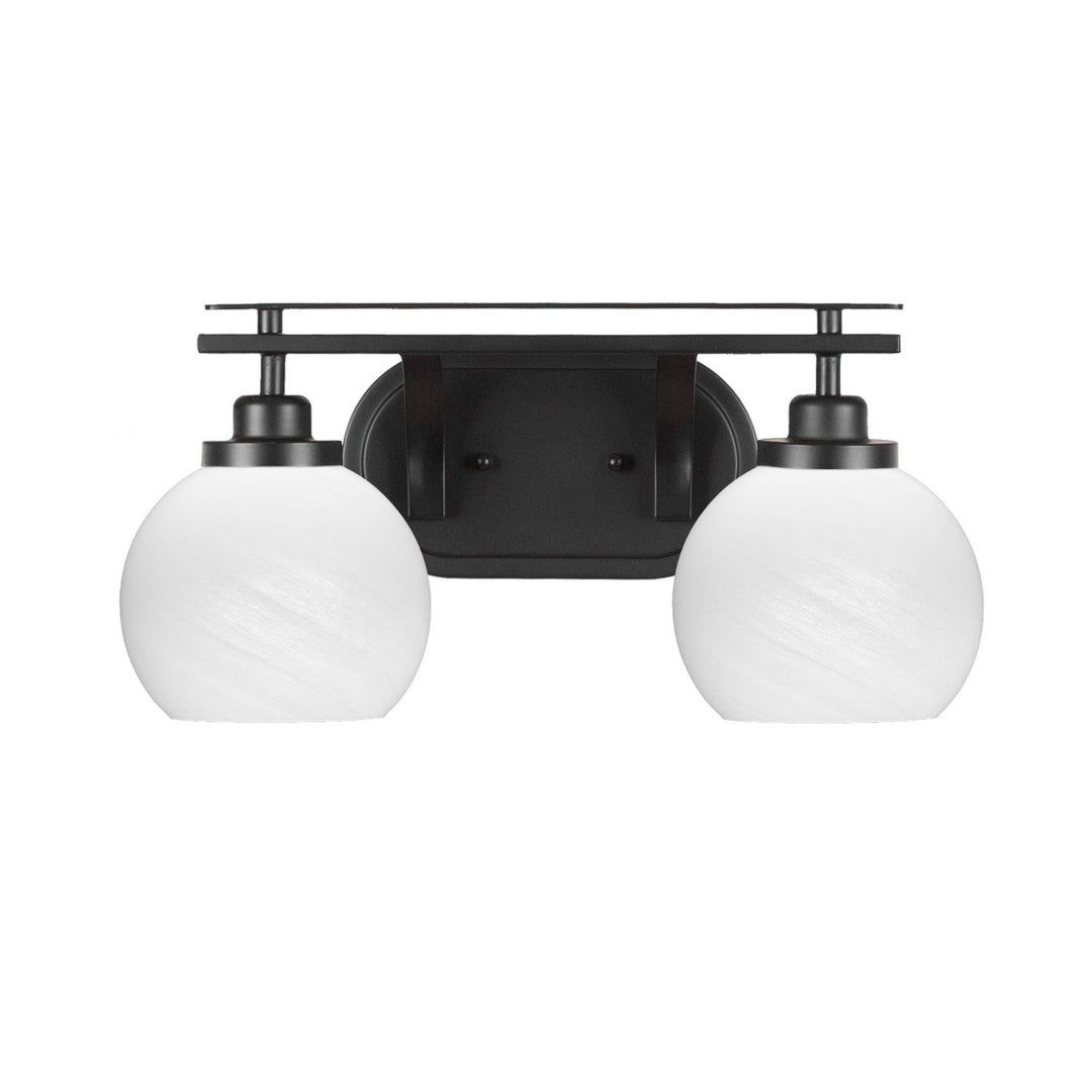 Toltec Odyssey 2612-mb-4101 Bath Vanity Light 17 in. wide - Matte Black