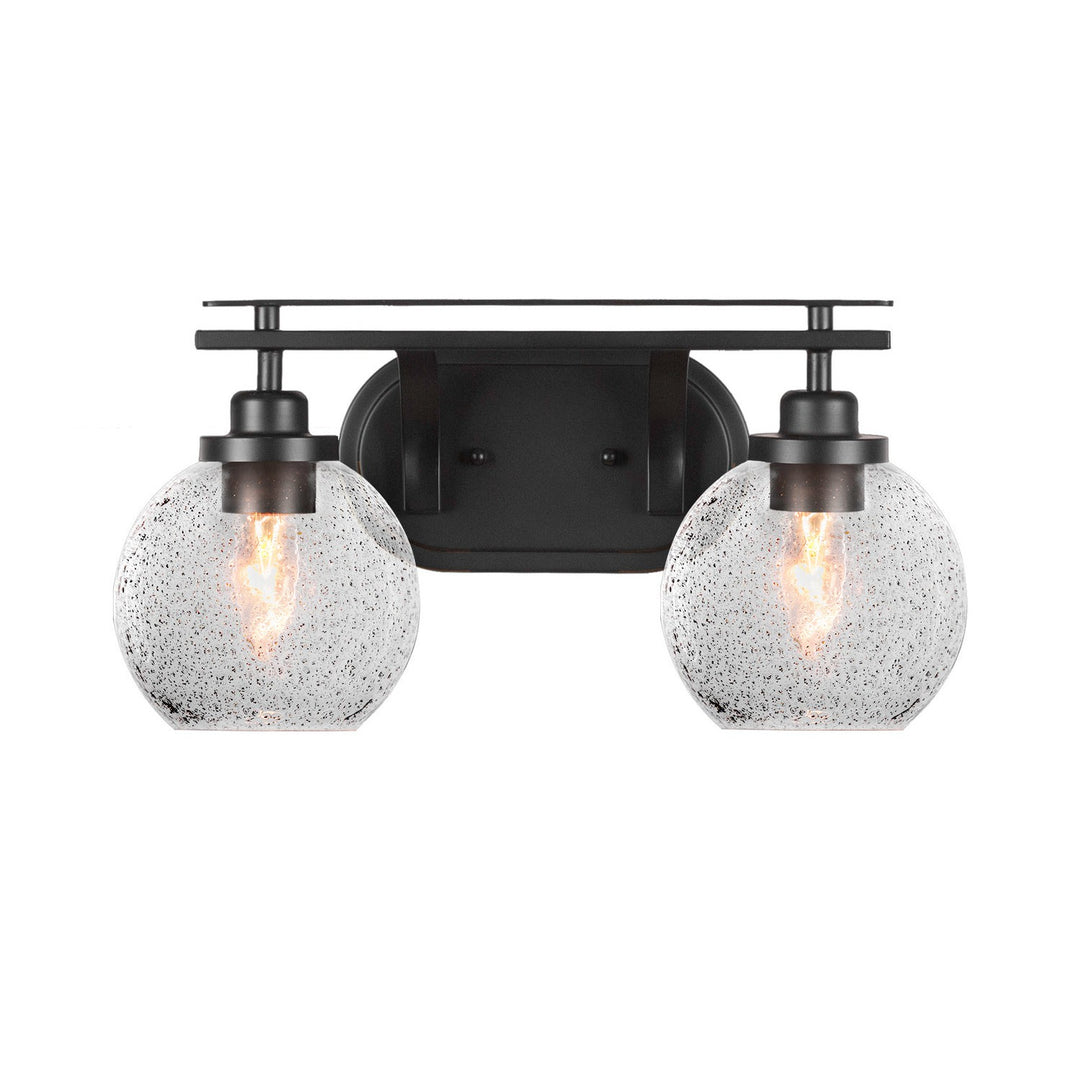 Toltec Odyssey 2612-mb-4102 Bath Vanity Light 17 in. wide - Matte Black