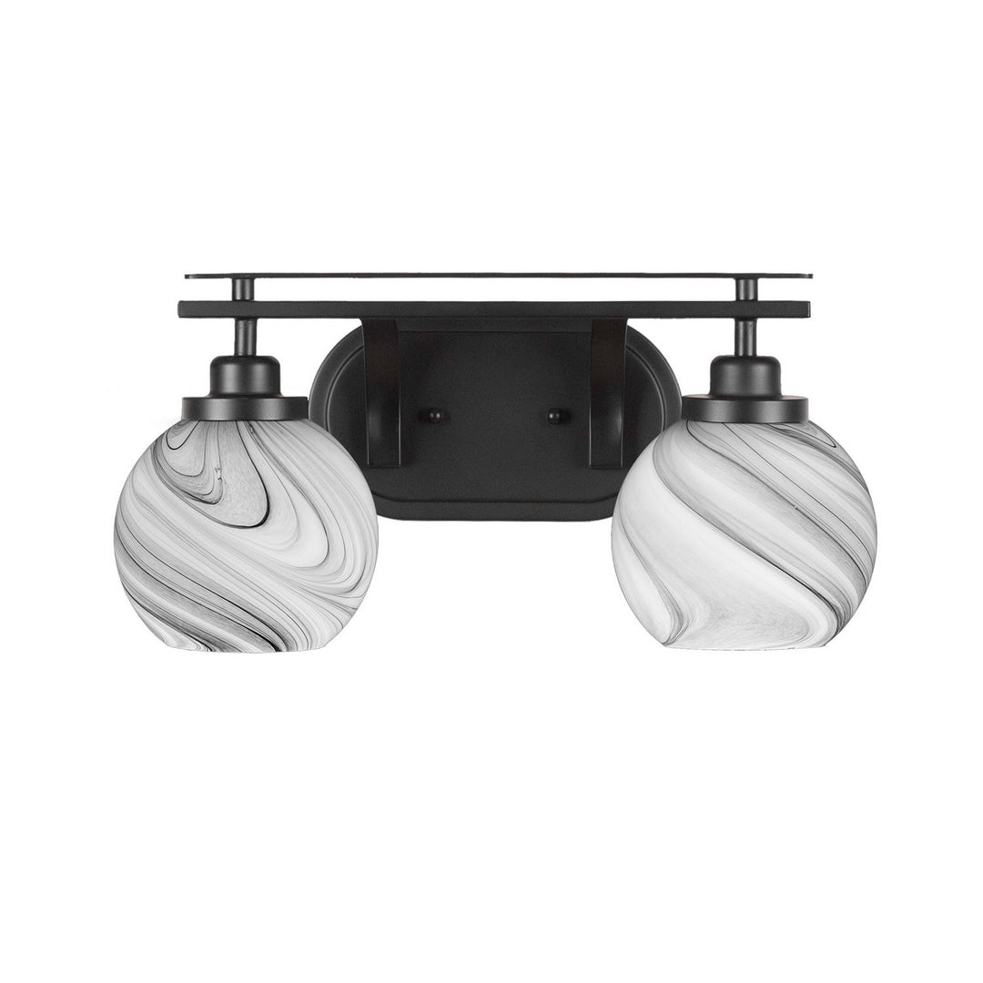 Toltec Odyssey 2612-mb-4109 Bath Vanity Light 17 in. wide - Matte Black