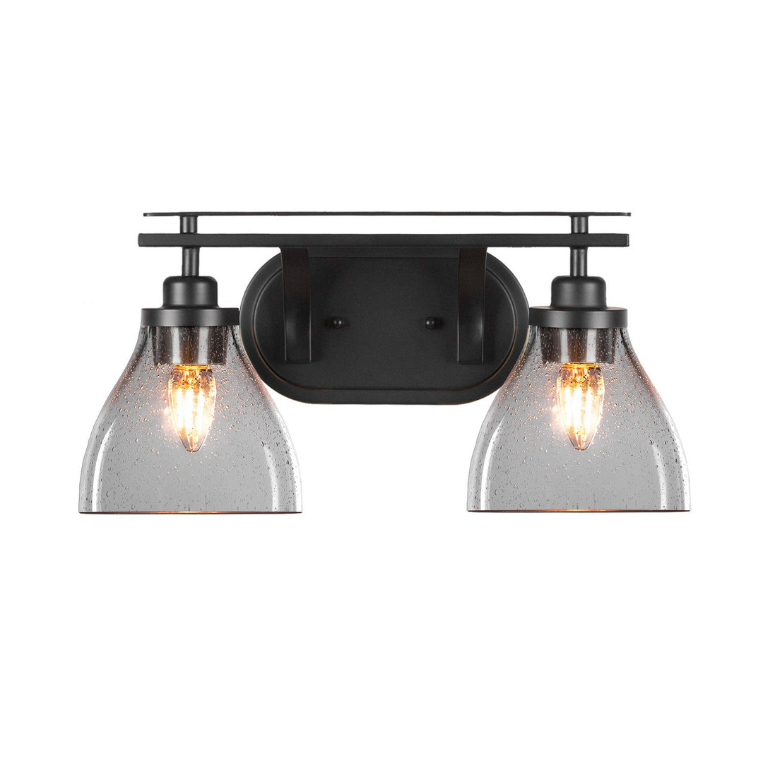 Toltec Odyssey 2612-mb-4760 Bath Vanity Light 18 in. wide - Matte Black
