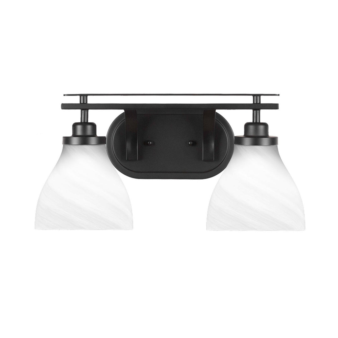 Toltec Odyssey 2612-mb-4761 Bath Vanity Light 18 in. wide - Matte Black