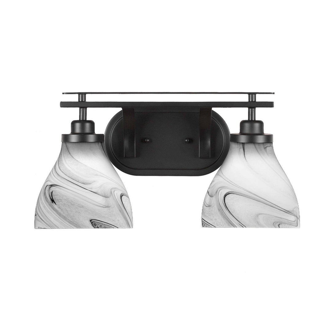 Toltec Odyssey 2612-mb-4769 Bath Vanity Light 18 in. wide - Matte Black