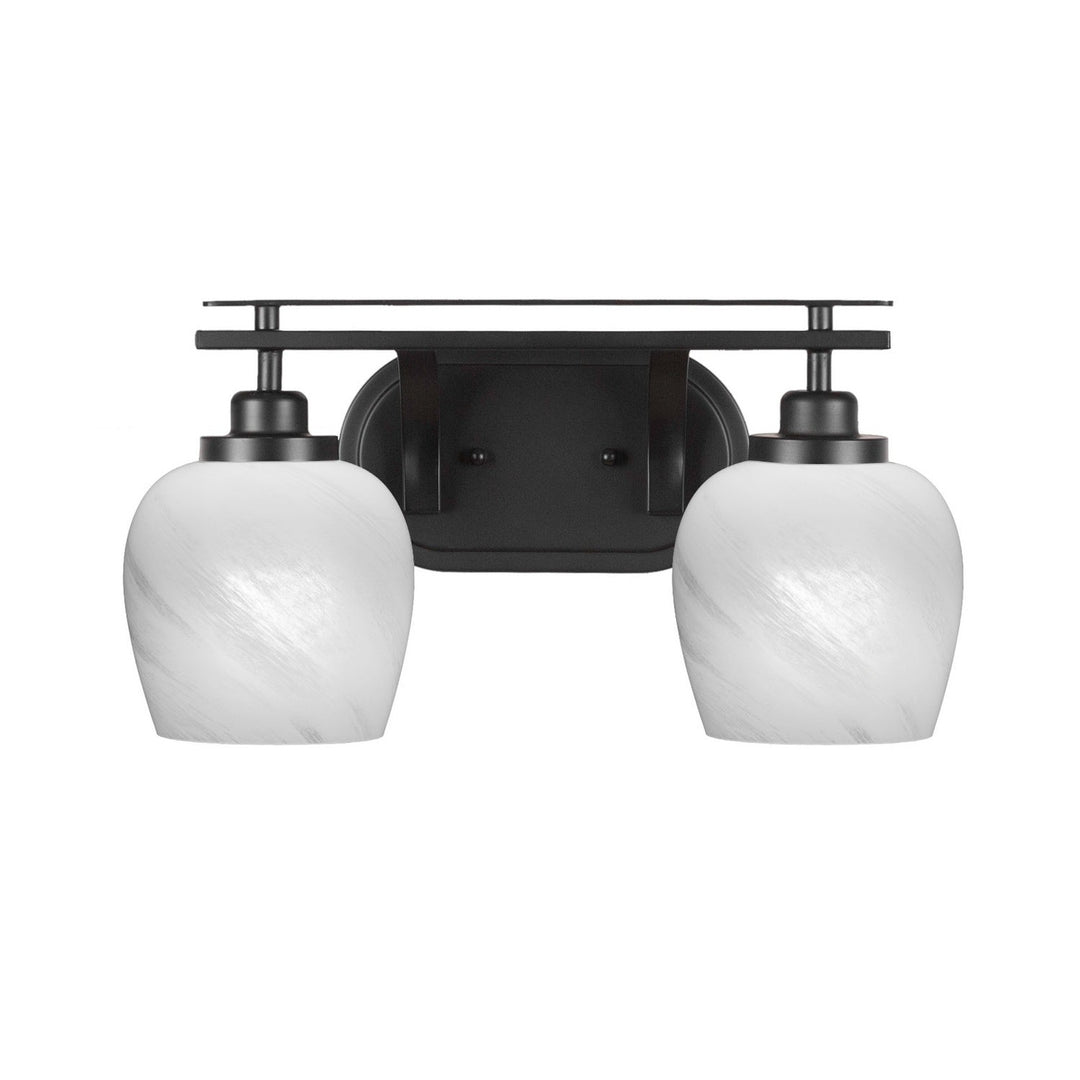 Toltec Odyssey 2612-mb-4811 Bath Vanity Light 17 in. wide - Matte Black