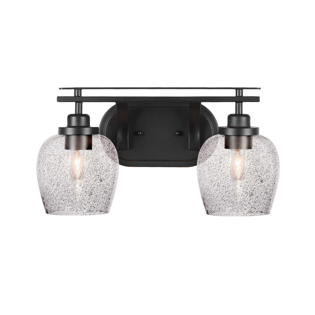 Toltec Odyssey 2612-mb-4812 Bath Vanity Light 17 in. wide - Matte Black