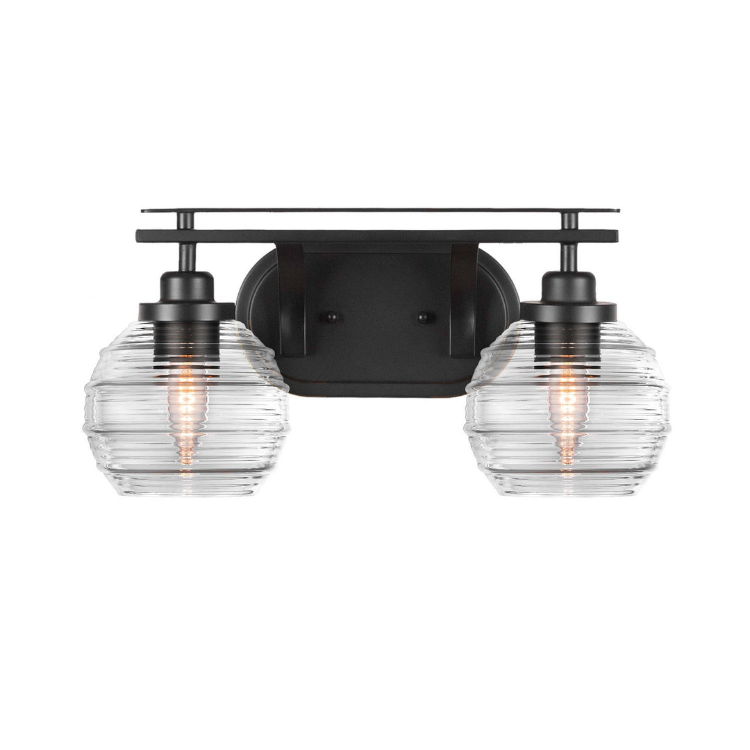 Toltec Odyssey 2612-mb-5110 Bath Vanity Light 17 in. wide - Matte Black