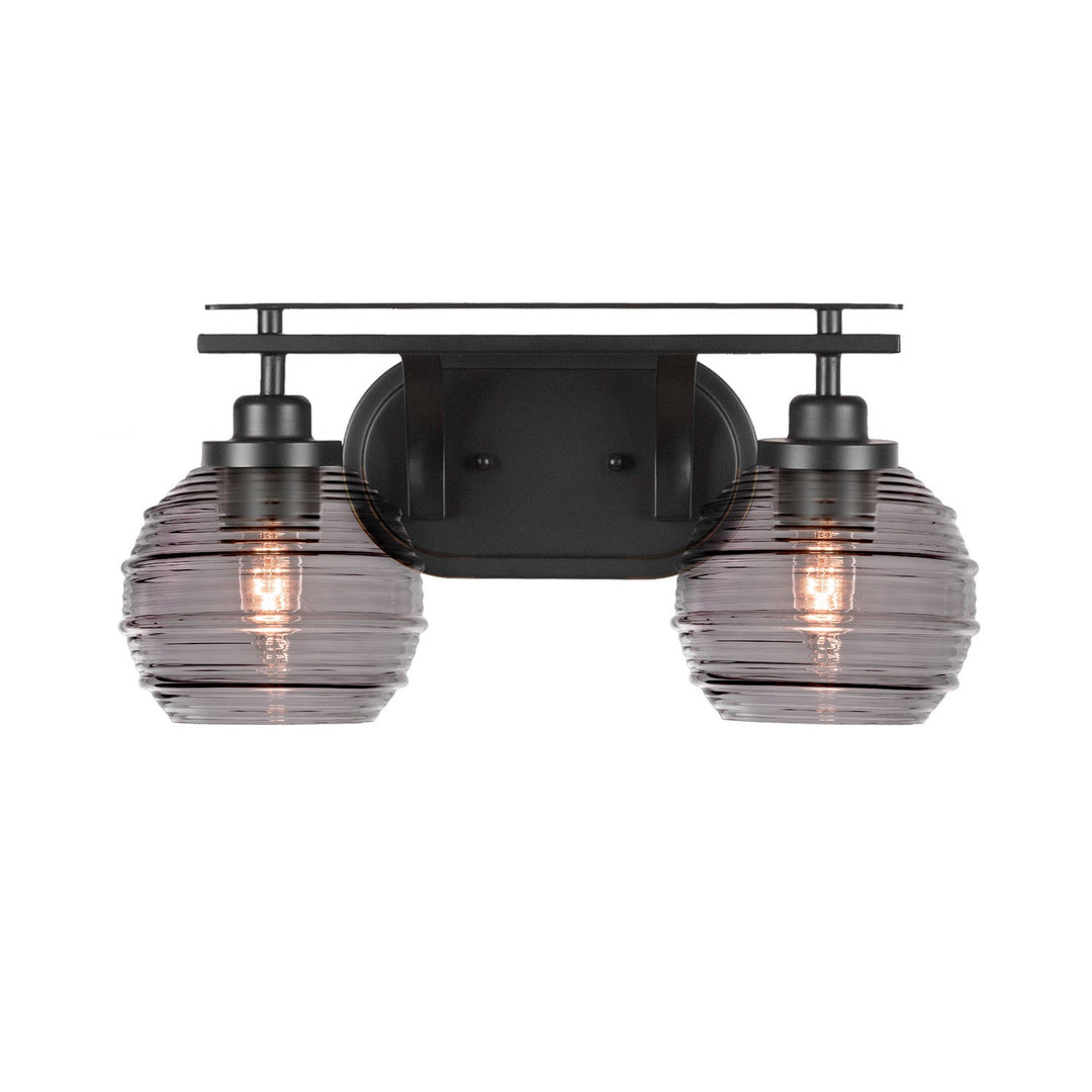 Toltec Odyssey 2612-mb-5112 Bath Vanity Light 17 in. wide - Matte Black