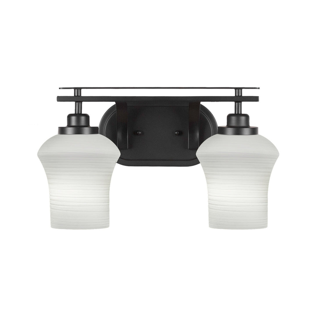 Toltec Odyssey 2612-mb-681 Bath Vanity Light 17 in. wide - Matte Black