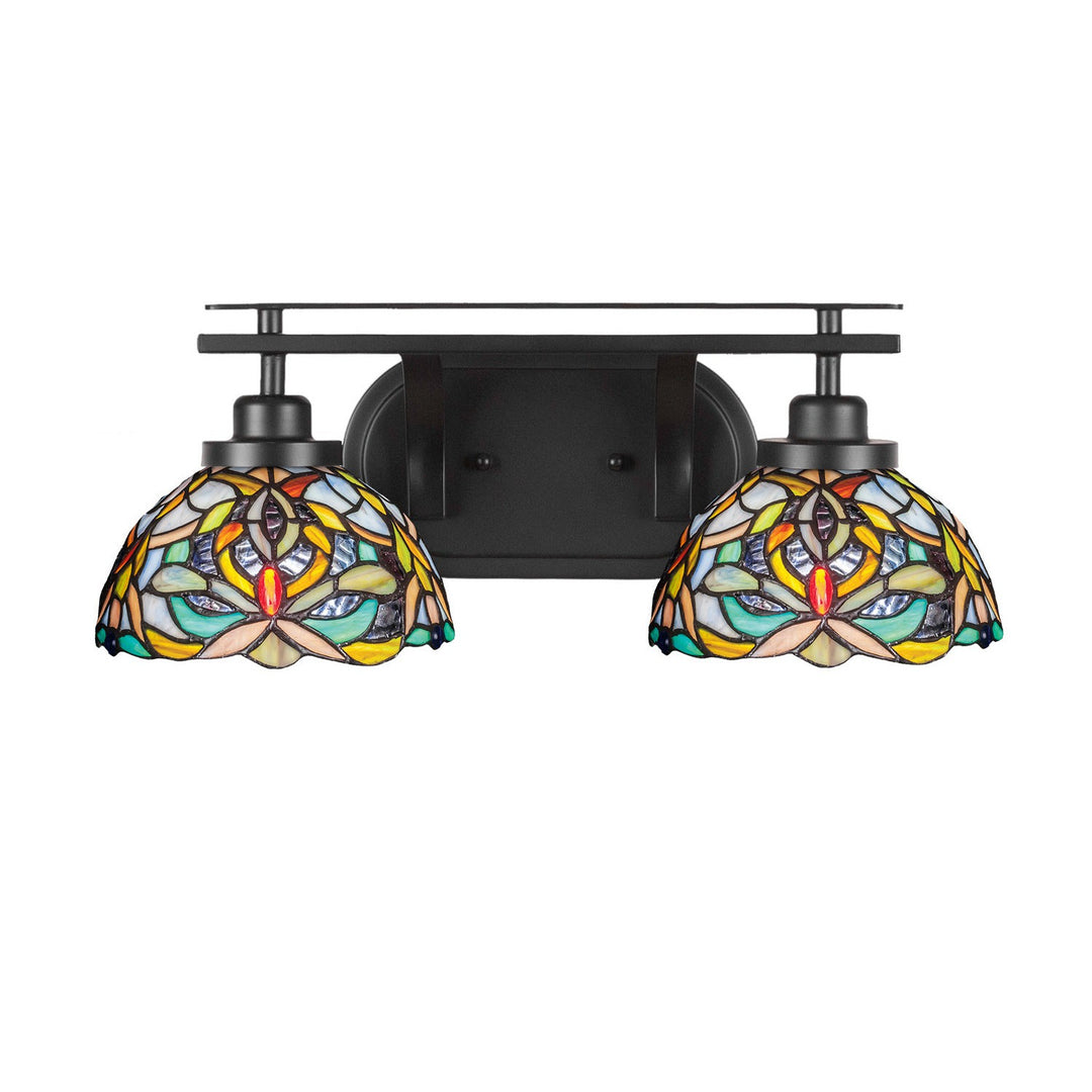 Toltec Odyssey 2612-mb-9905 Bath Vanity Light 18 in. wide - Matte Black