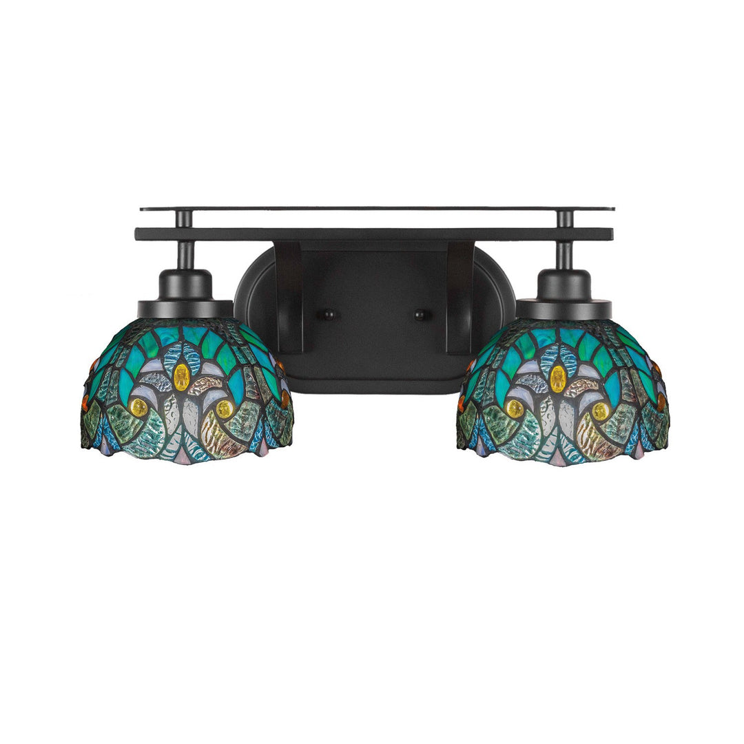 Toltec Odyssey 2612-mb-9925 Bath Vanity Light 18 in. wide - Matte Black