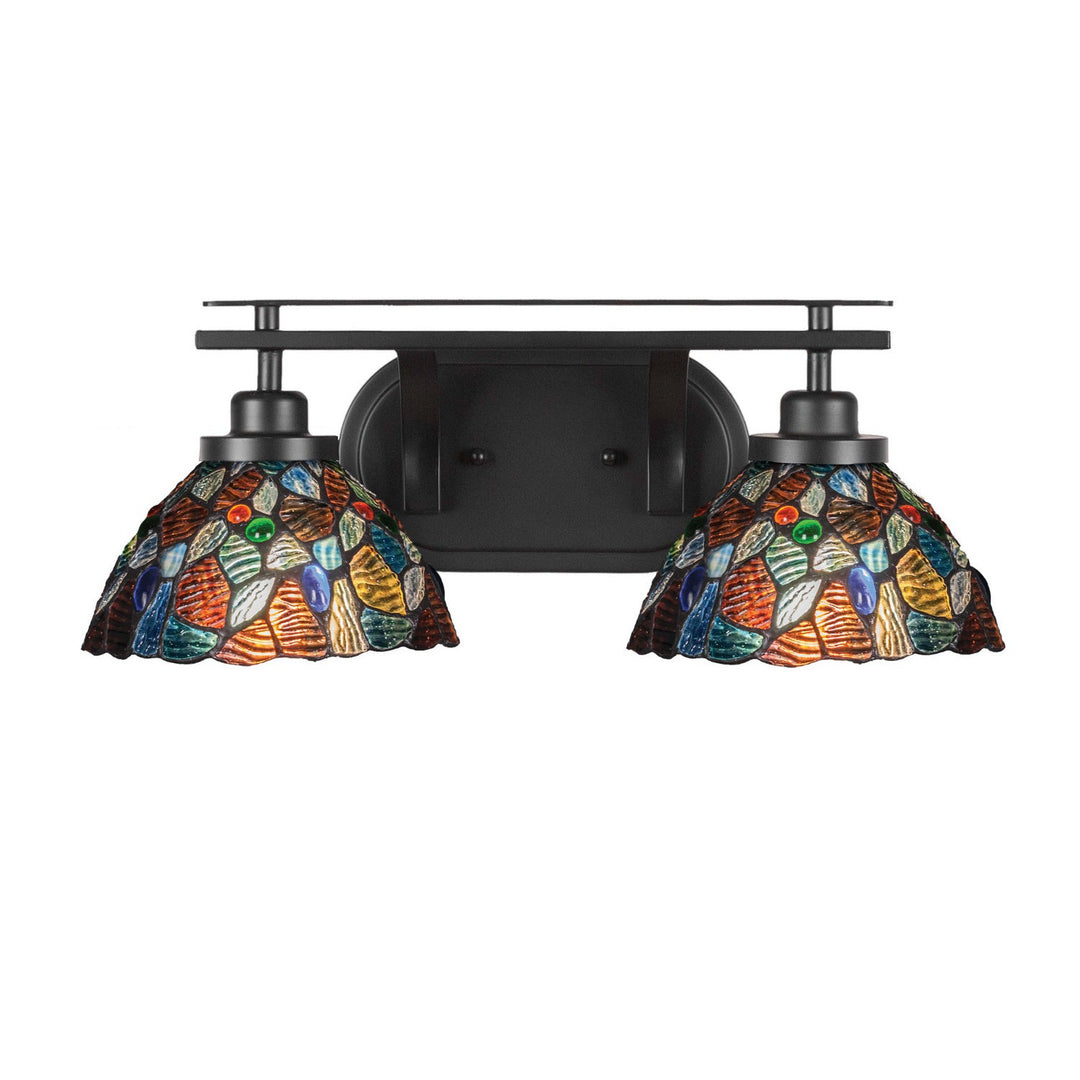 Toltec Odyssey 2612-mb-9955 Bath Vanity Light 19 in. wide - Matte Black