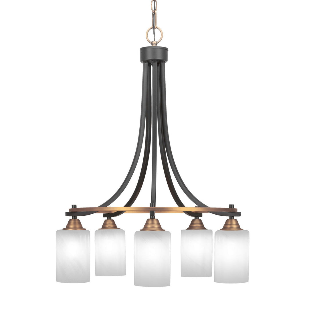 Toltec Paramount 3415-mbbr-3001 Chandelier Light - Matte Black & Brass