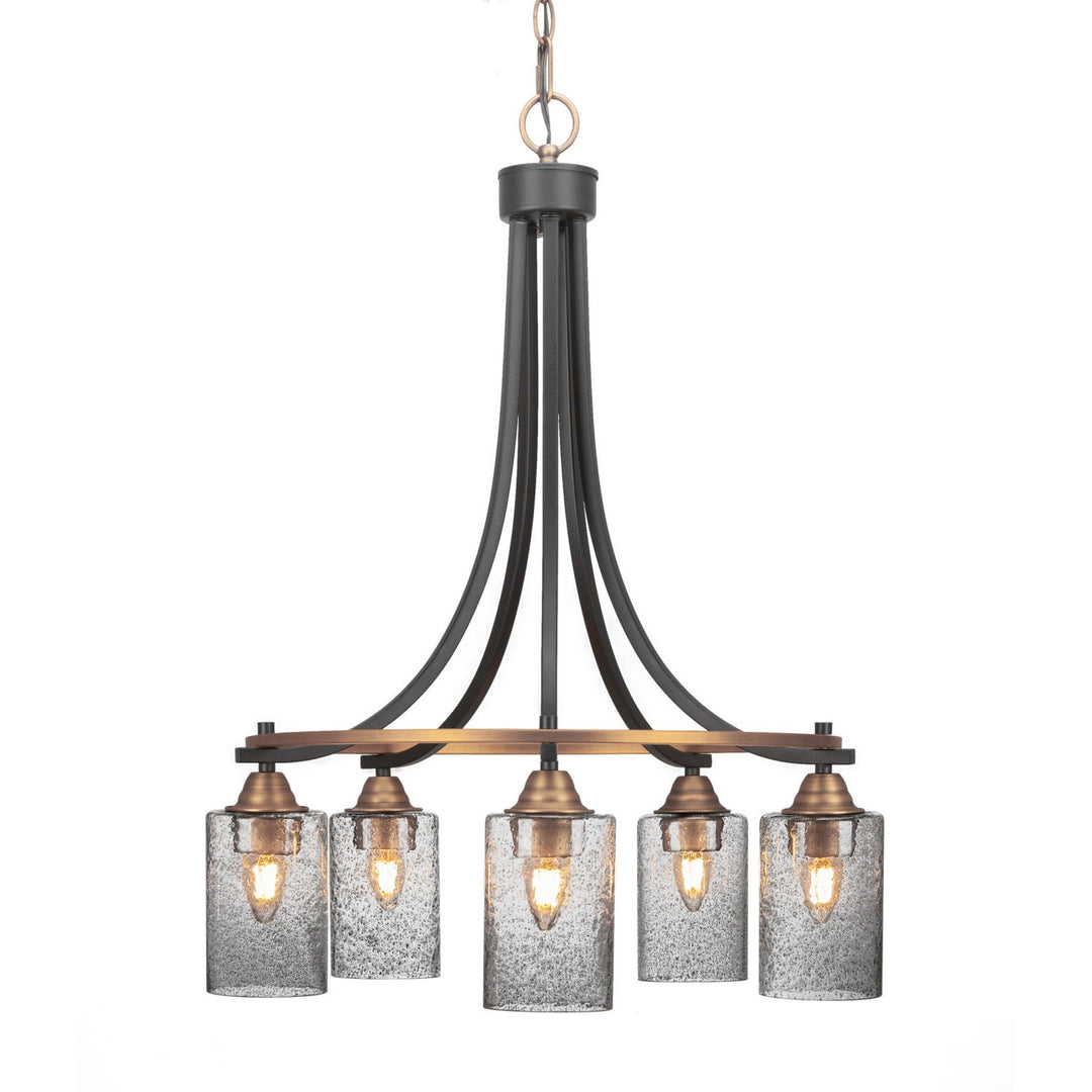 Toltec Paramount 3415-mbbr-3002 Chandelier Light - Matte Black & Brass