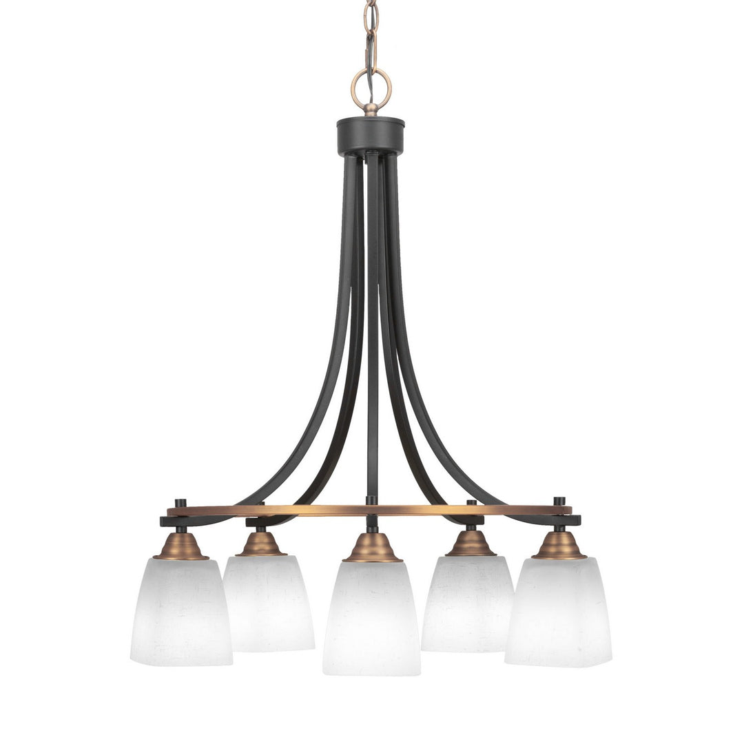 Toltec Paramount 3415-mbbr-460 Chandelier Light - Matte Black & Brass