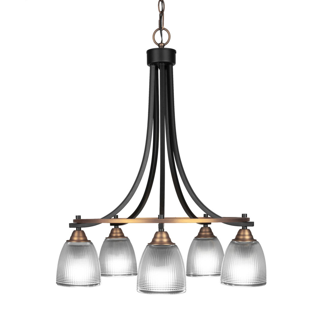 Toltec Paramount 3415-mbbr-500 Chandelier Light - Matte Black & Brass