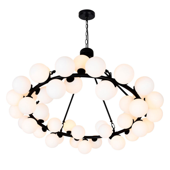 CWI Arya 1020p39-45-101 Chandelier Light - Black