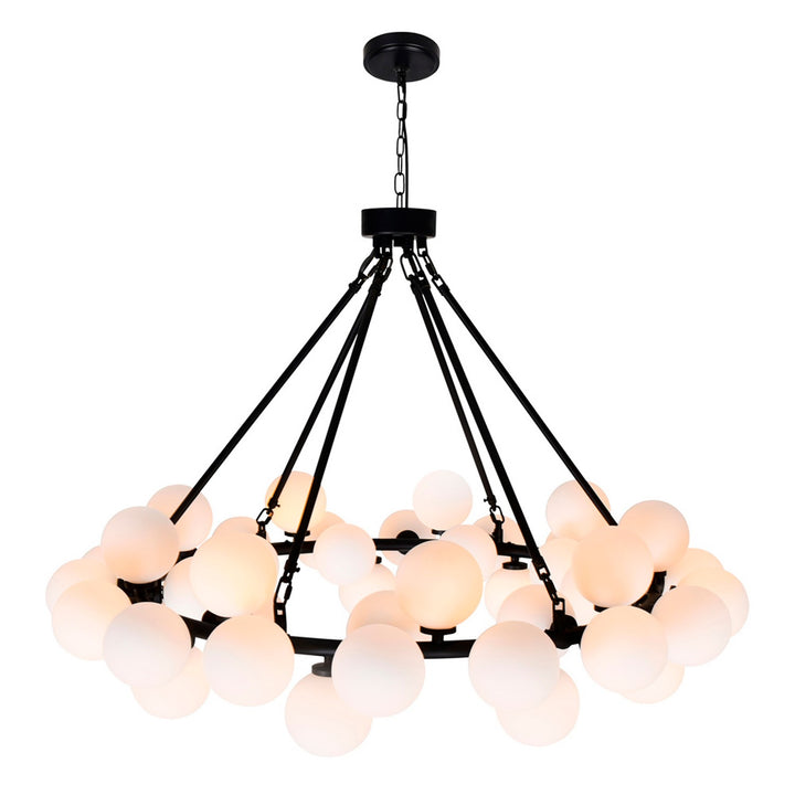 CWI Arya 1020p39-45-101 Chandelier Light - Black