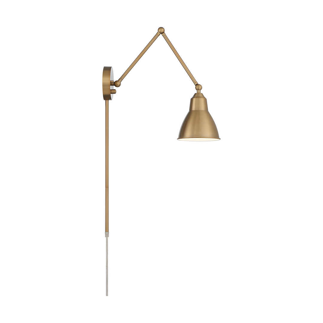 Nuvo Lighting 60-7364 Fulton One Light Swing Arm Wall Lamp Lamp Brass