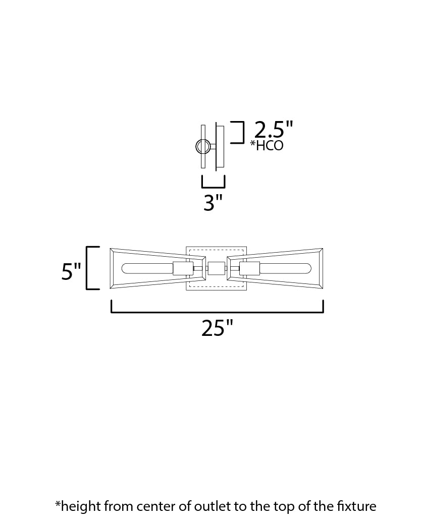 Maxim Wings 11652BKSBR Wall Sconce Light - Black / Satin Brass