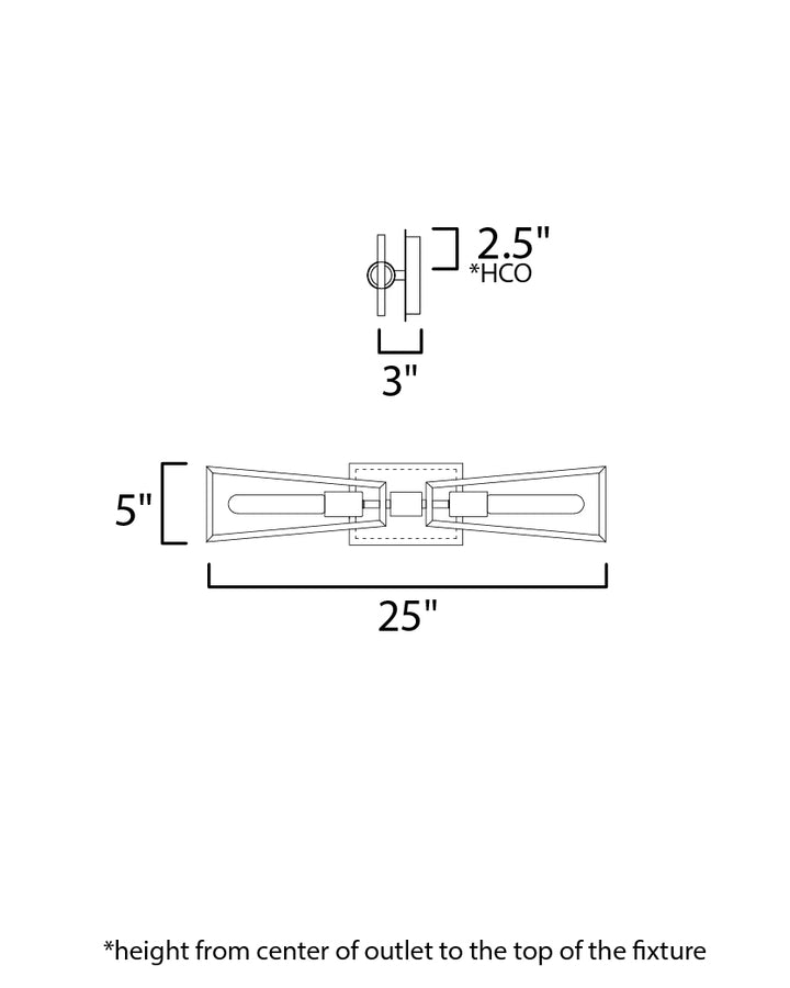 Maxim Wings 11652BKSBR Wall Sconce Light - Black / Satin Brass