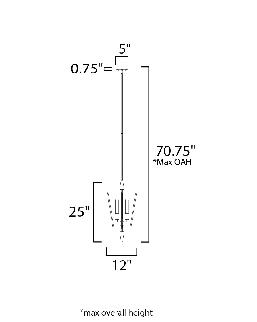 Maxim Wings 11654BKSBR Pendant Light - Black / Satin Brass