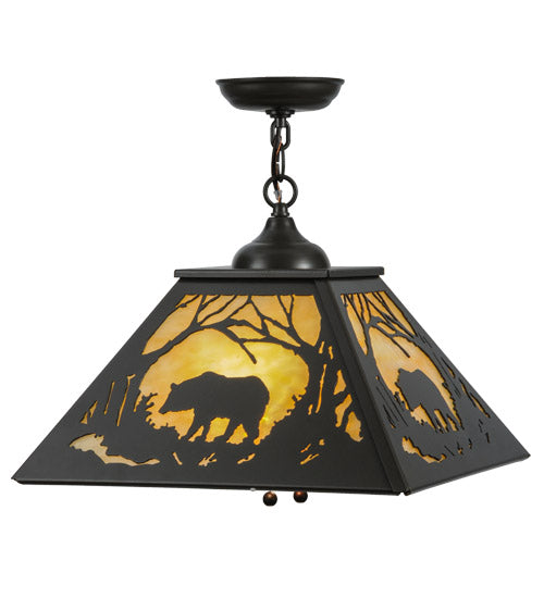 Meyda Tiffany Bear At Dawn 116580 Pendant Light - Timeless Bronze