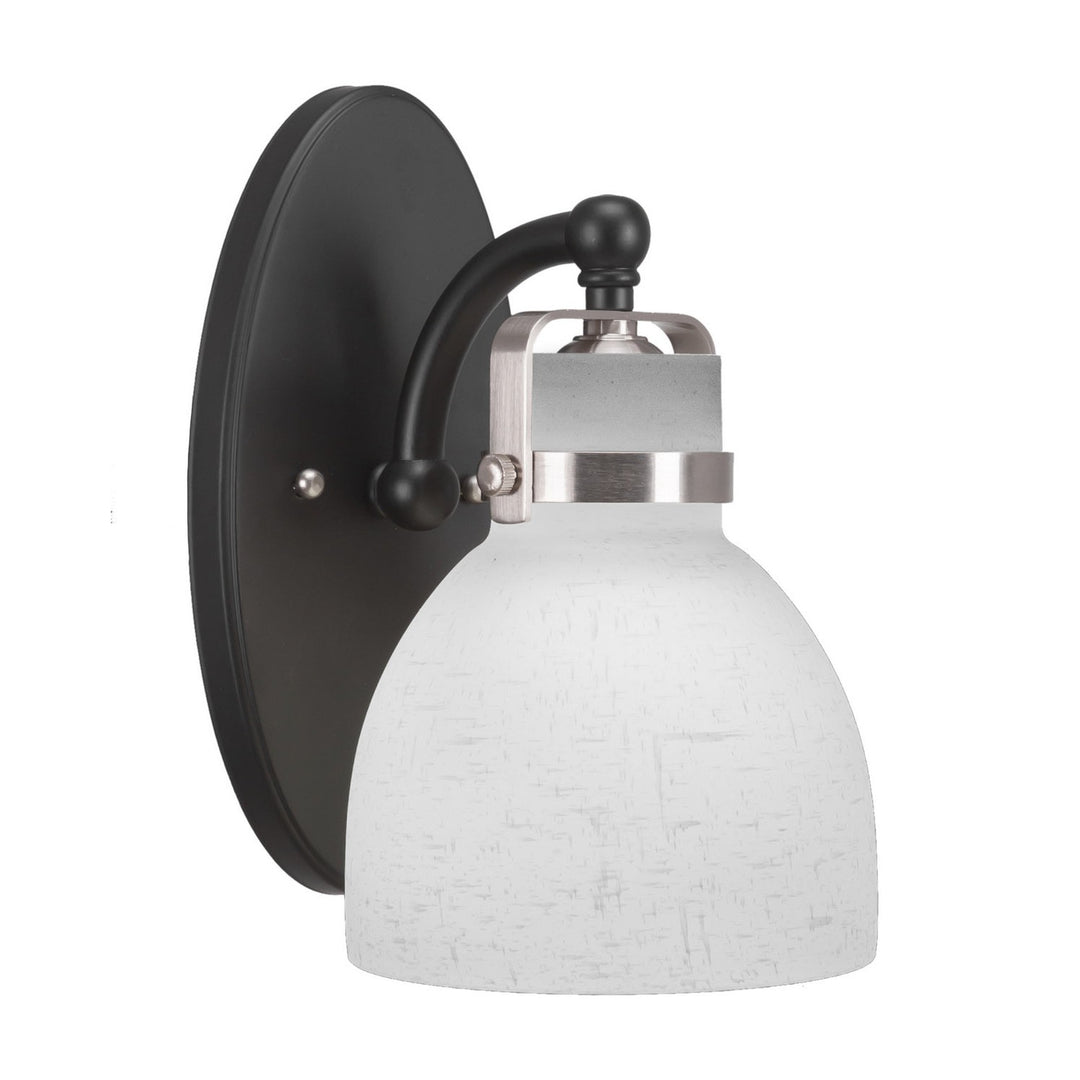 Toltec Easton 1931-mbbn-4111 Wall Sconce Light - Matte Black & Brushed Nickel