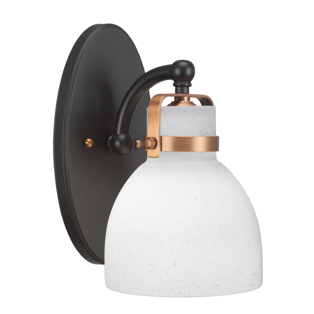 Toltec Easton 1931-mbbr-4111 Wall Sconce Light - Matte Black & Brass