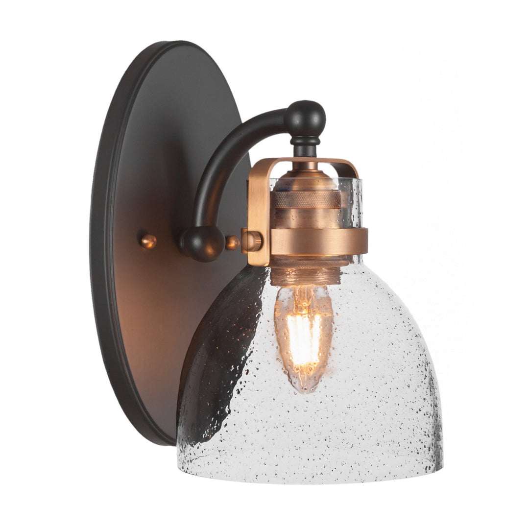 Toltec Easton 1931-mbbr-4119 Wall Sconce Light - Matte Black & Brass