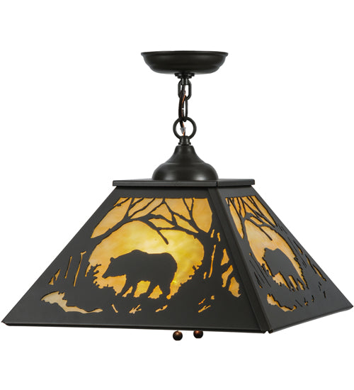 Meyda Tiffany Bear At Dawn 116580 Pendant Light - Timeless Bronze