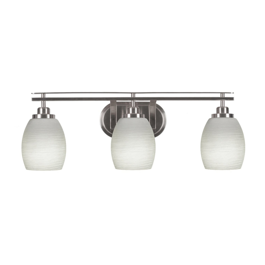 Toltec Odyssey 2613-bn-615 Bath Vanity Light 27 in. wide - Brushed Nickel