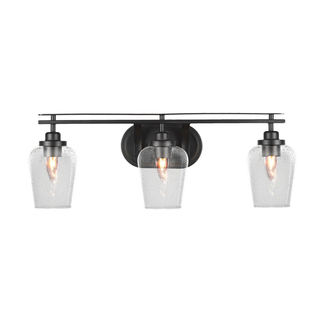 Toltec Odyssey 2613-mb-210 Bath Vanity Light 27 in. wide - Matte Black