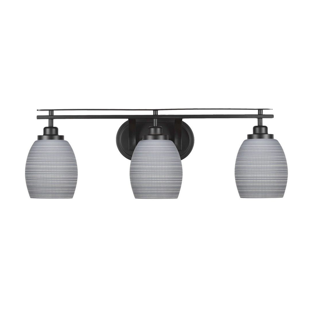 Toltec Odyssey 2613-mb-4022 Bath Vanity Light 27 in. wide - Matte Black