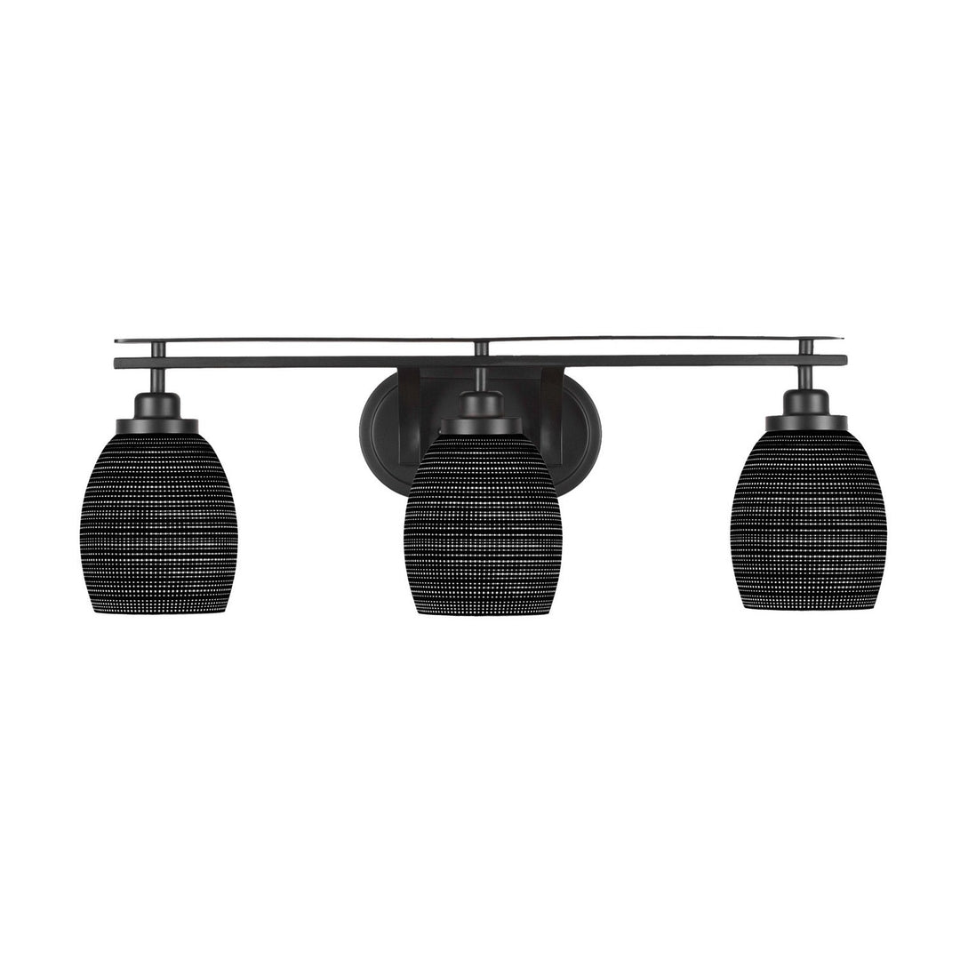 Toltec Odyssey 2613-mb-4029 Bath Vanity Light 27 in. wide - Matte Black