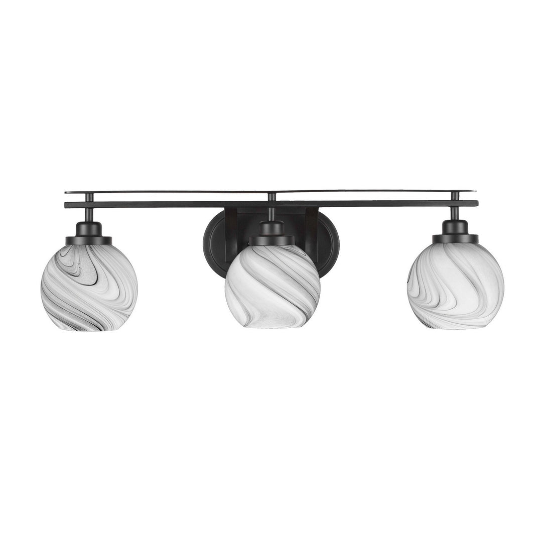 Toltec Odyssey 2613-mb-4109 Bath Vanity Light 28 in. wide - Matte Black