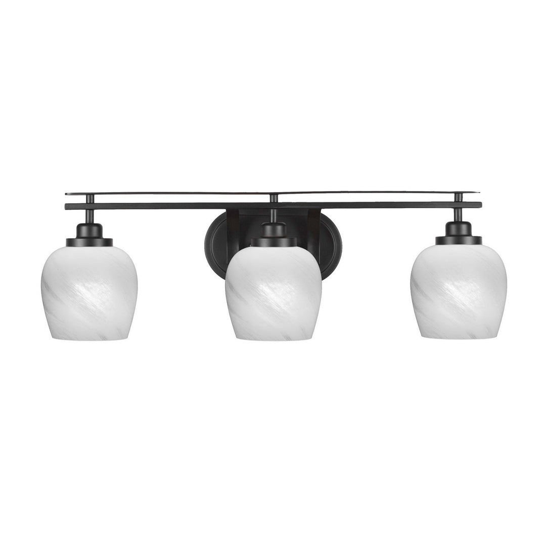 Toltec Odyssey 2613-mb-4811 Bath Vanity Light 28 in. wide - Matte Black