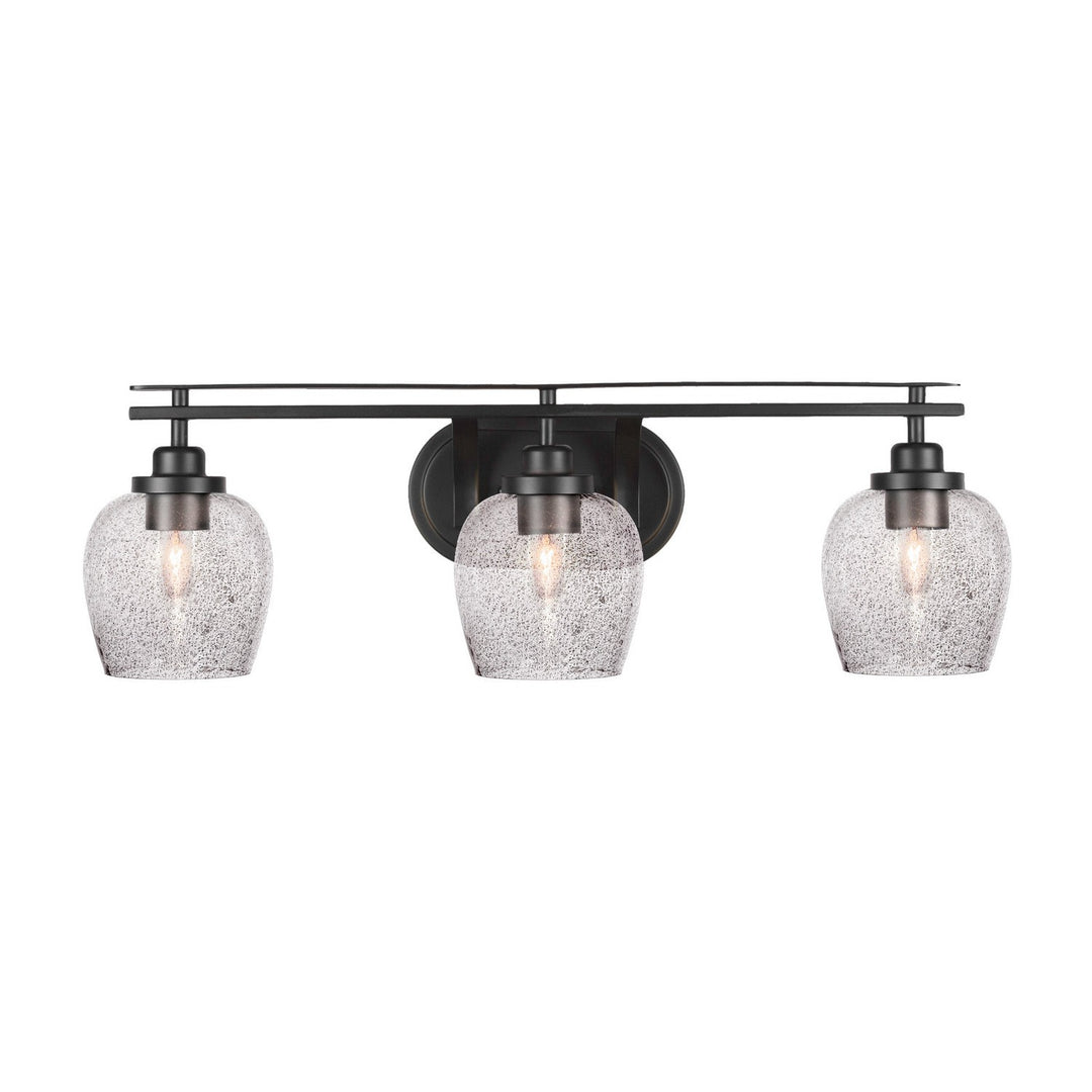 Toltec Odyssey 2613-mb-4812 Bath Vanity Light 28 in. wide - Matte Black