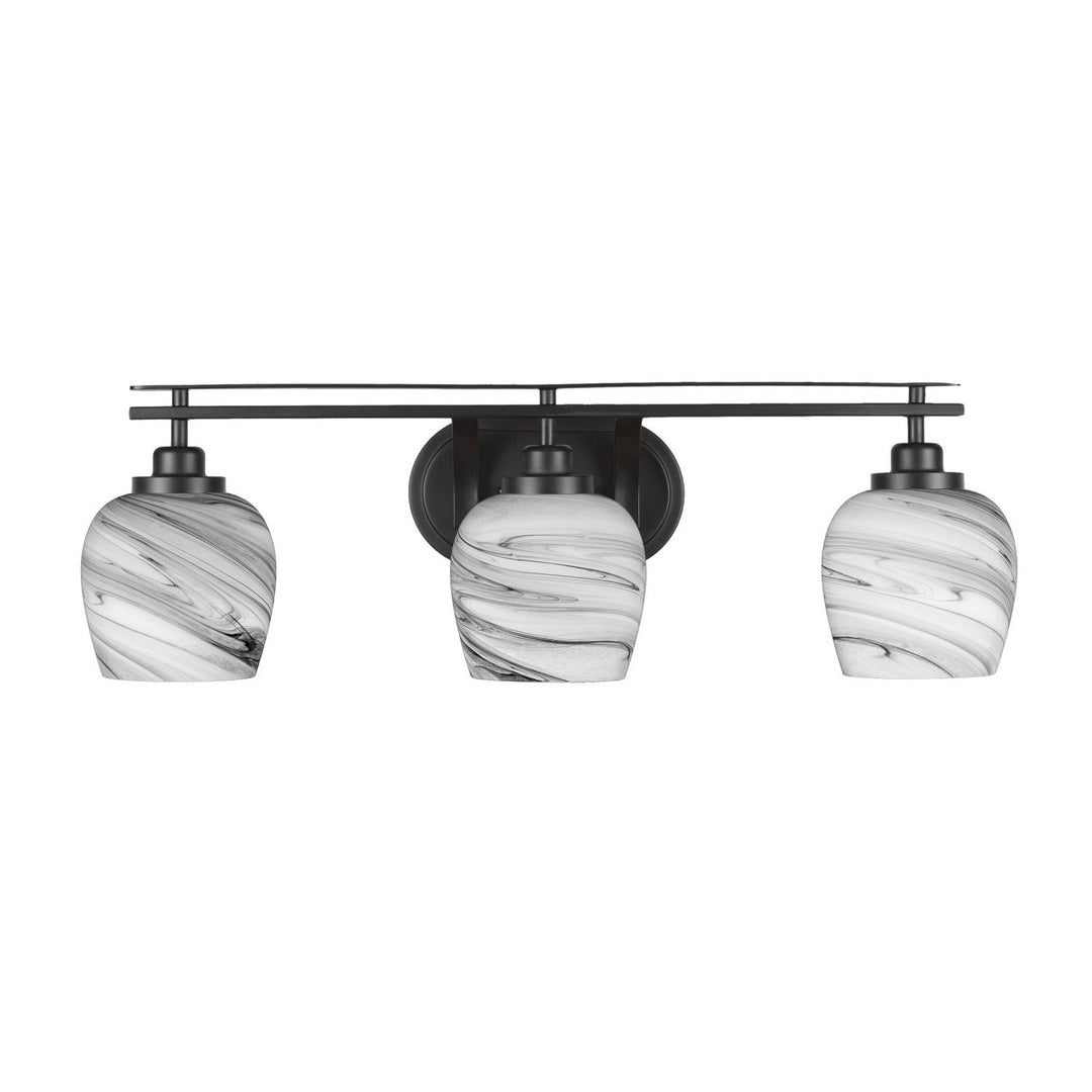 Toltec Odyssey 2613-mb-4819 Bath Vanity Light 28 in. wide - Matte Black