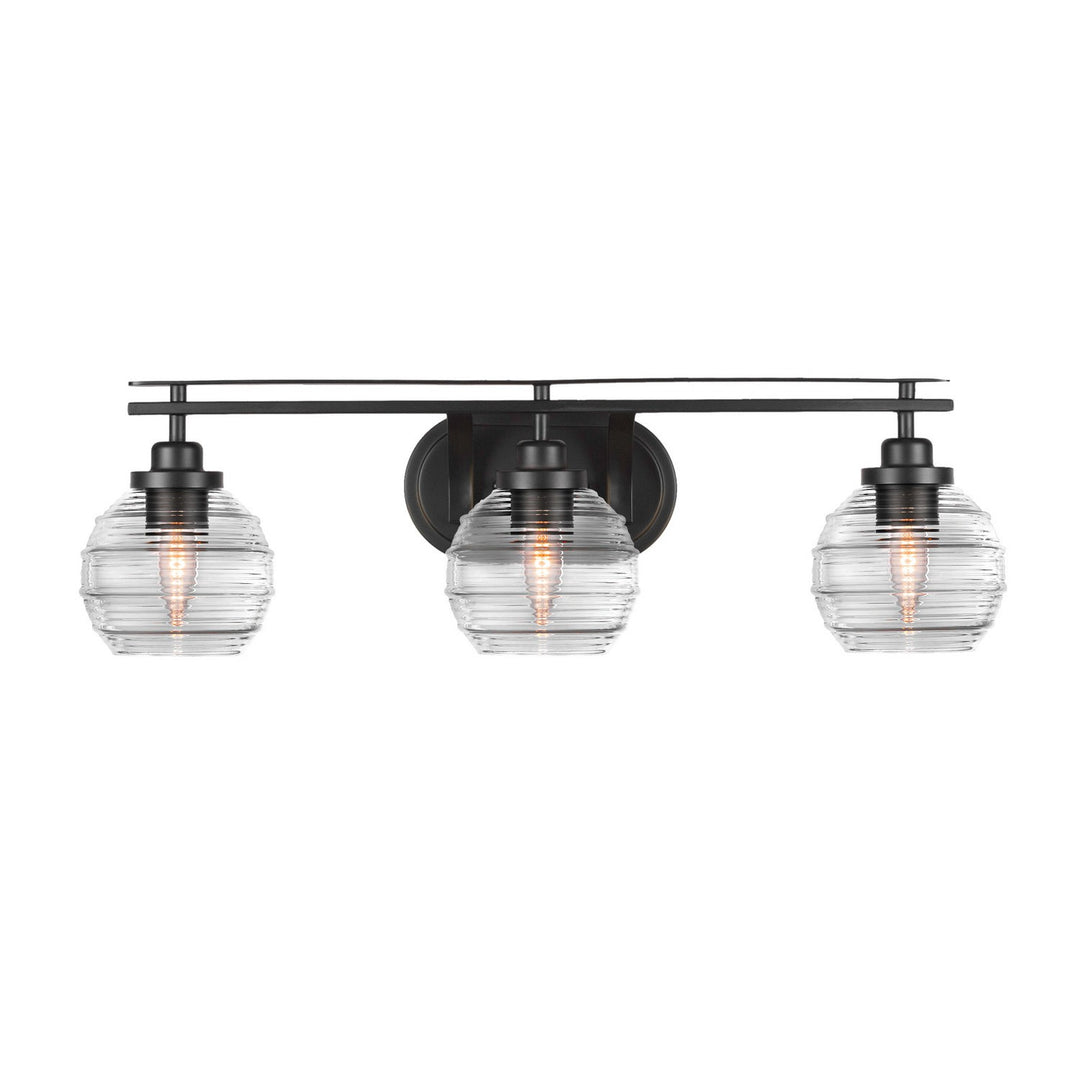 Toltec Odyssey 2613-mb-5110 Bath Vanity Light 28 in. wide - Matte Black
