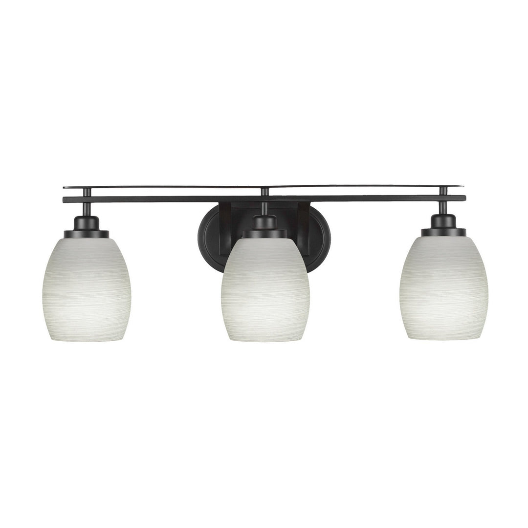 Toltec Odyssey 2613-mb-615 Bath Vanity Light 27 in. wide - Matte Black