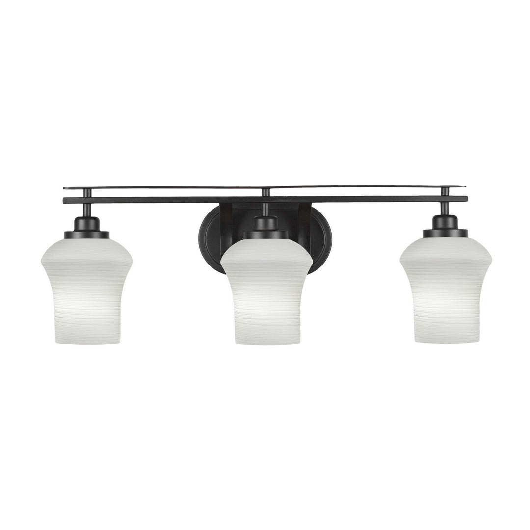 Toltec Odyssey 2613-mb-681 Bath Vanity Light 27 in. wide - Matte Black