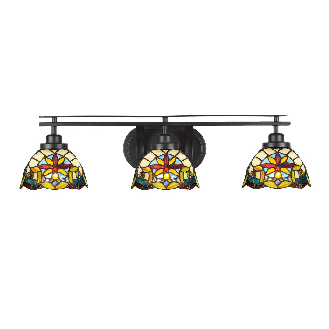 Toltec Odyssey 2613-mb-9365 Bath Vanity Light 29 in. wide - Matte Black