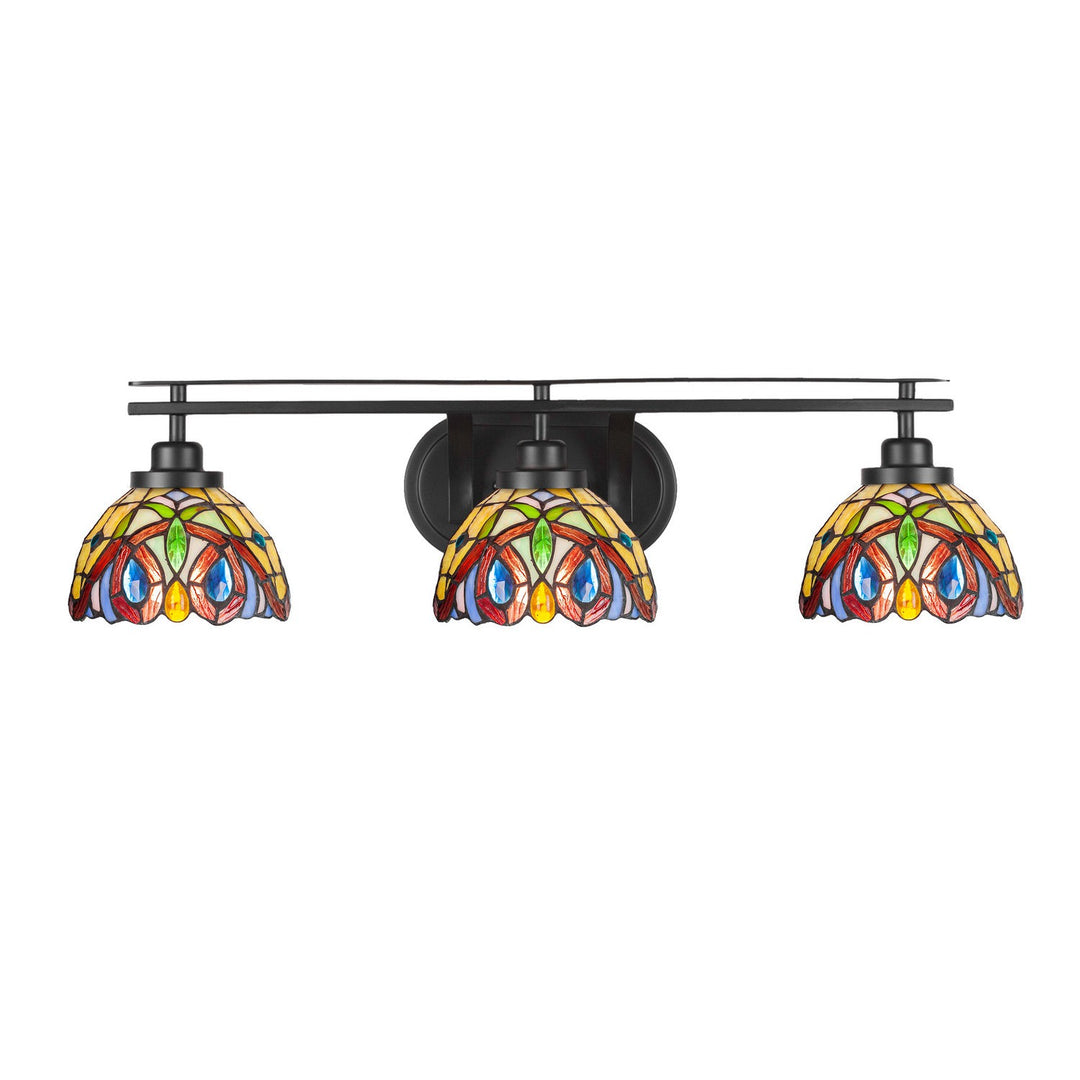 Toltec Odyssey 2613-mb-9445 Bath Vanity Light 29 in. wide - Matte Black
