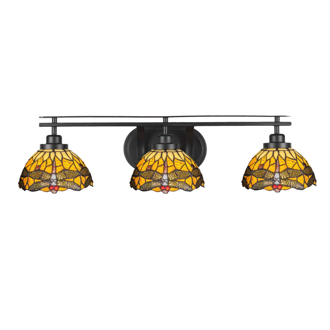 Toltec Odyssey 2613-mb-9465 Bath Vanity Light 29 in. wide - Matte Black