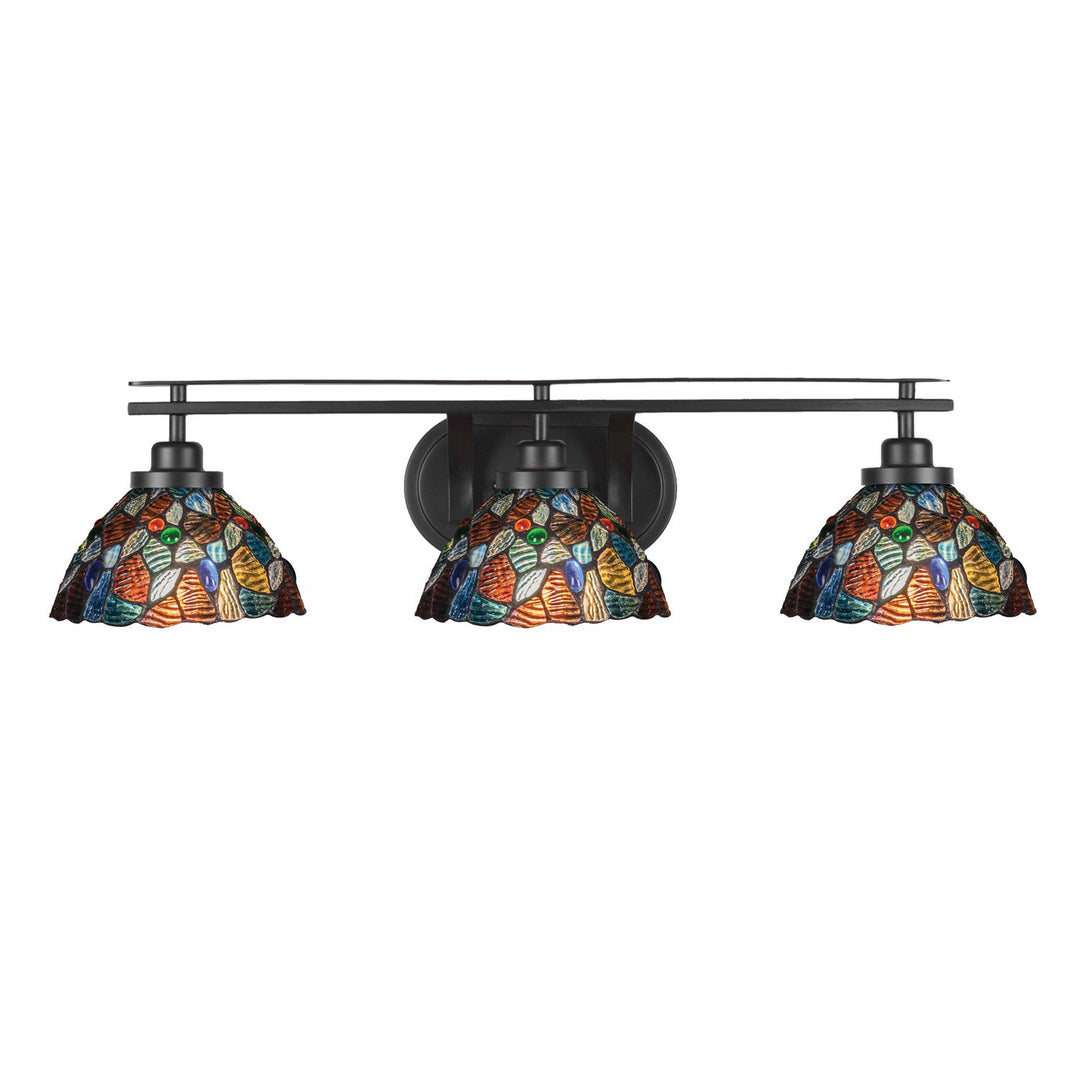 Toltec Odyssey 2613-mb-9955 Bath Vanity Light 30 in. wide - Matte Black