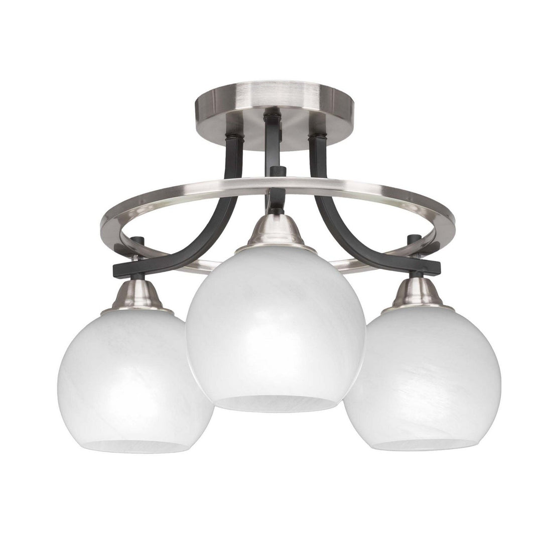 Toltec Paramount 3417-mbbn-4101 Ceiling Light - Matte Black & Brushed Nickel