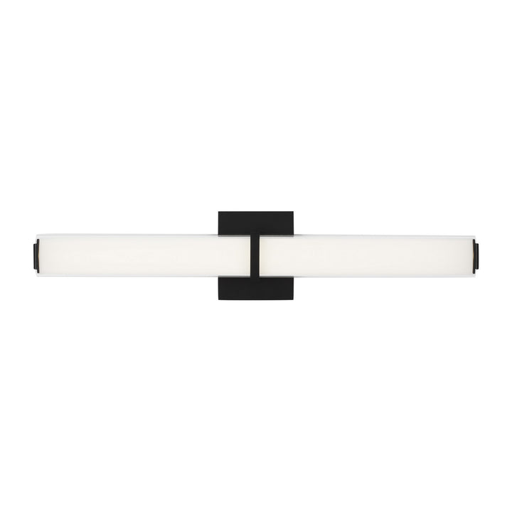 Visual Comfort Modern Milan 700BCMLN24WB-LED930-277 Bath Vanity Light 4 in. wide - Nightshade Black